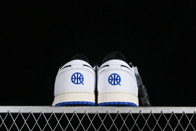 All categories Air Jordan Jordan series basketball shoes Air Jordan 1 Low Air Jordan 1 Low "Quai 54" AJ1 Joe 1 white black blue low-top cultural casual sneakers HQ0764-001